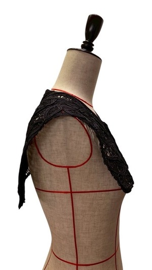 【26SS 】FUMIE TANAKA フミエタナカ / batten lace neck / つけ襟