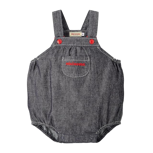 Popelin(ポペリン) / Multi-coloured woollen long romper suit with