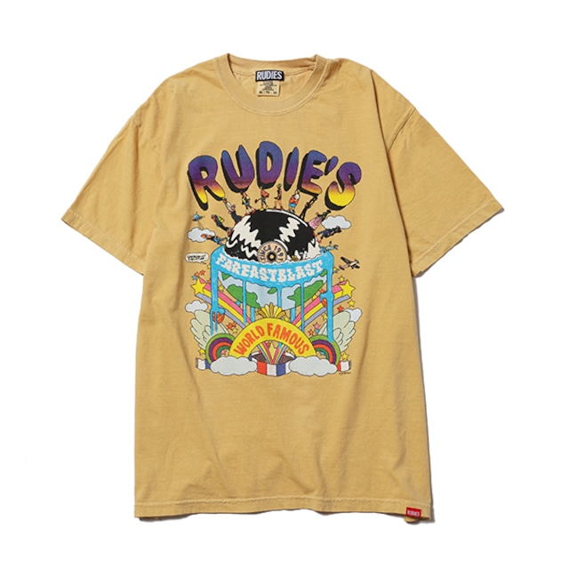 RUDIE'S / EARTH TEE / T SHIRT / Tシャツ / 半袖 / YELLOW / 86677-3