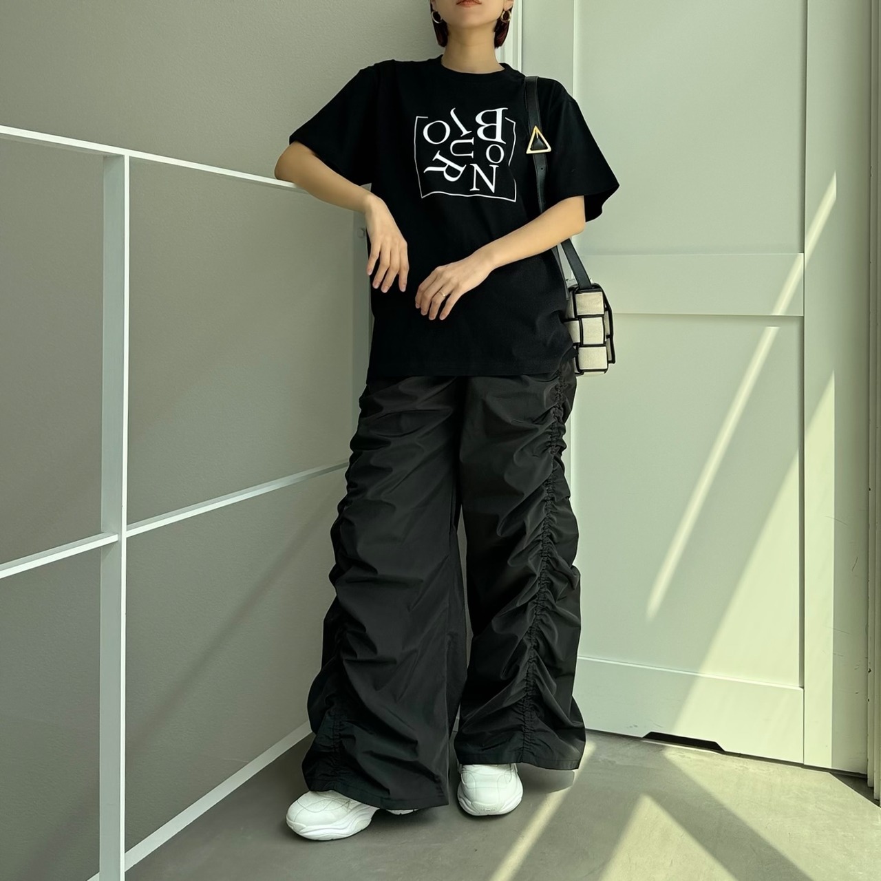 [Bonjour]ユニセックスtee/ブラック