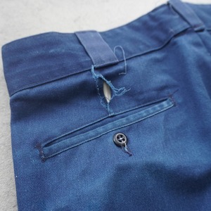 80s Dickies 874 work pants "made in USA" navy [W32L29相当] 古着 (状態考慮)