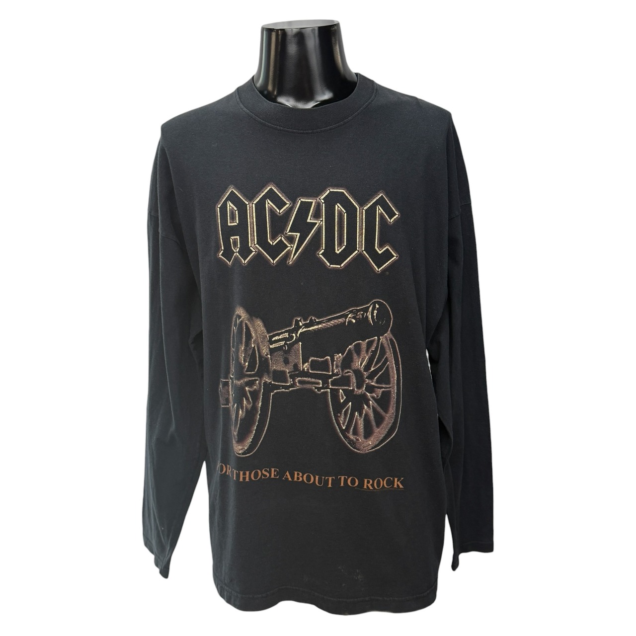 【AC/DC】エーシー・ディーシー "FOR THOSE ABOUT TO ROCK" Vintage ロングスリーブTシャツ