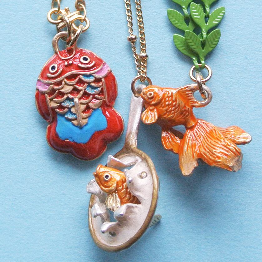 魚/金魚》 ネックレス 金魚すくい Palnart Poc パルナートポック 