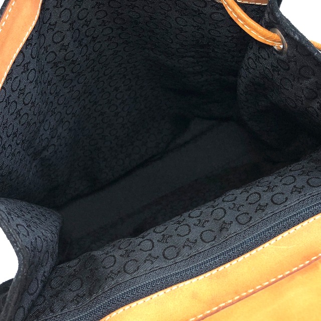 CELINE セリーヌ Cマカダム チャーム スエード バッグパック リュック ブラック vintage ヴィンテージ オールド wdhziz