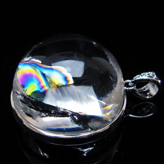 アイリスクォーツ 水晶 ペンダント 虹入り 一点物  おまかせ便 112-12406