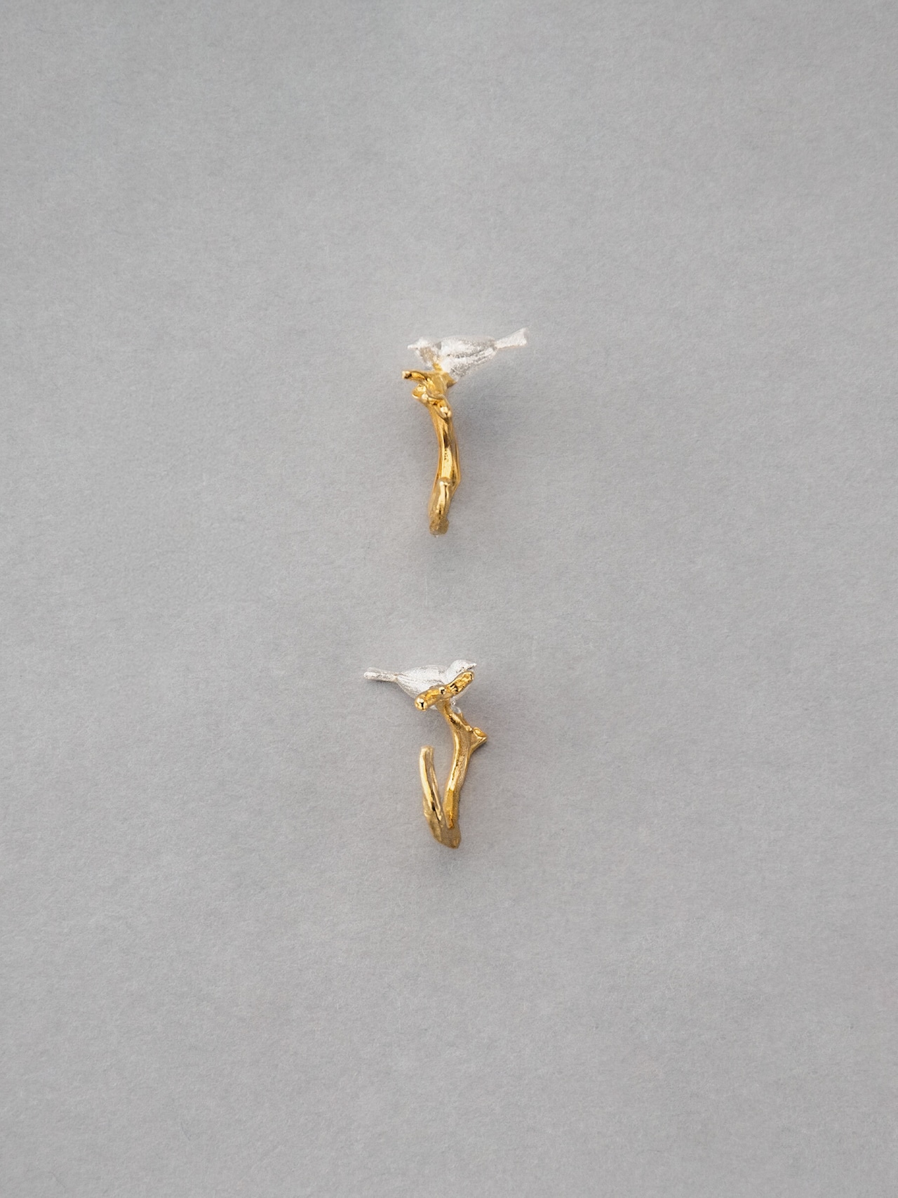 枝にとまる小鳥 イヤーカフ Ⅱ.