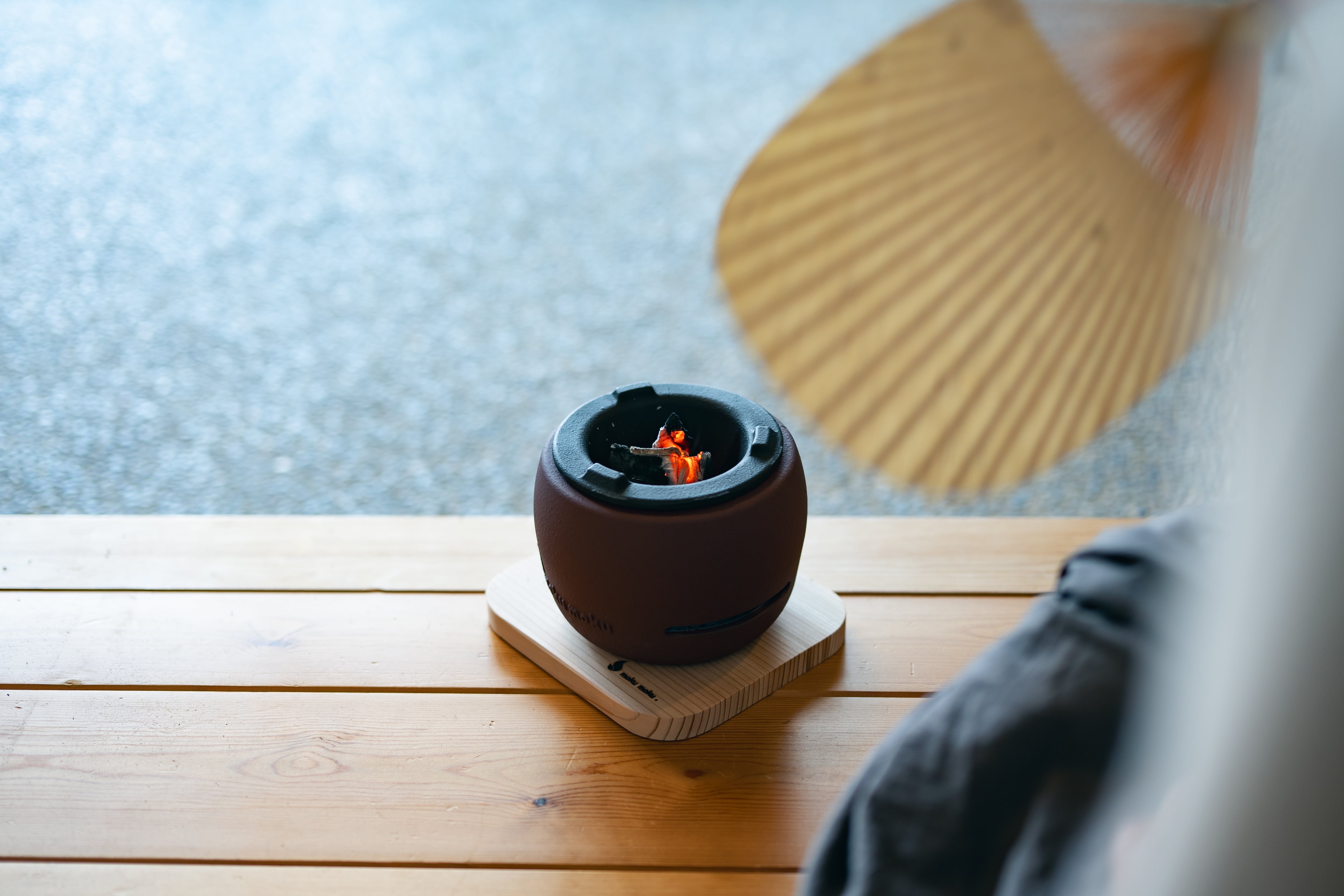火縄　太さ6m m×10 m 黒 　　　 値下げ ちいさな火ばち | mokumoku stove