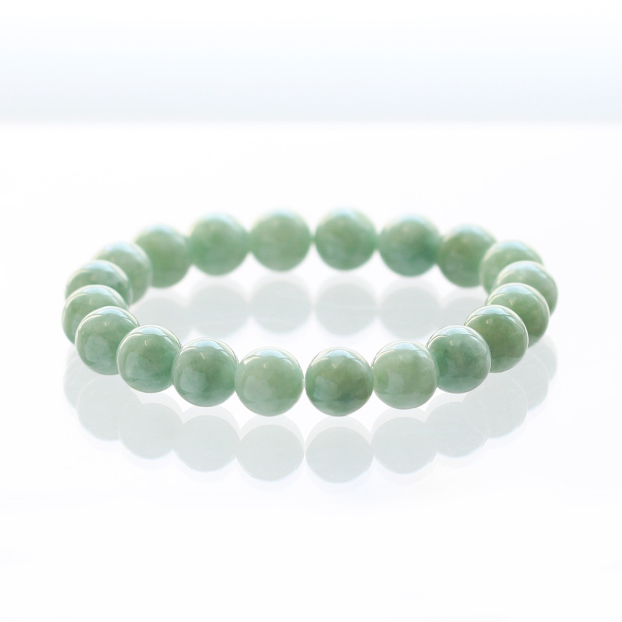 翡翠ブレスレット dusty green A貨翡翠 jd_br1117