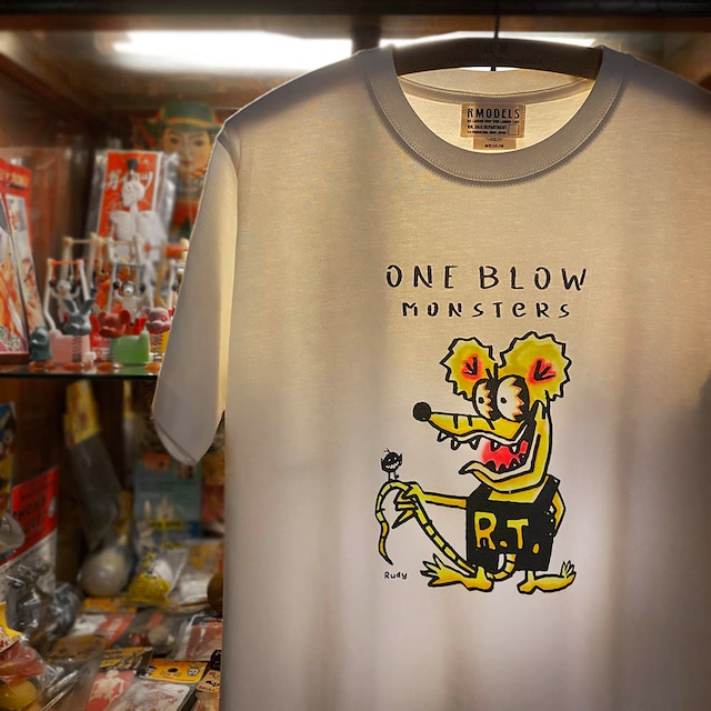 「 AIR-BRUSH 」 耳あり ONE BLOW MONSTERS TEE