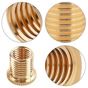 6個入 シフトノブ アダプター 汎用 自動車シフト 交換用ネジ シフトレバー ネジ ルミニウム合金材質 ギアスティックノブ スレッド スクリュー アダプター リテーナー ほとんどの車のシフトノブに適していますM10x1.25 M10x1.5 M8x1.25