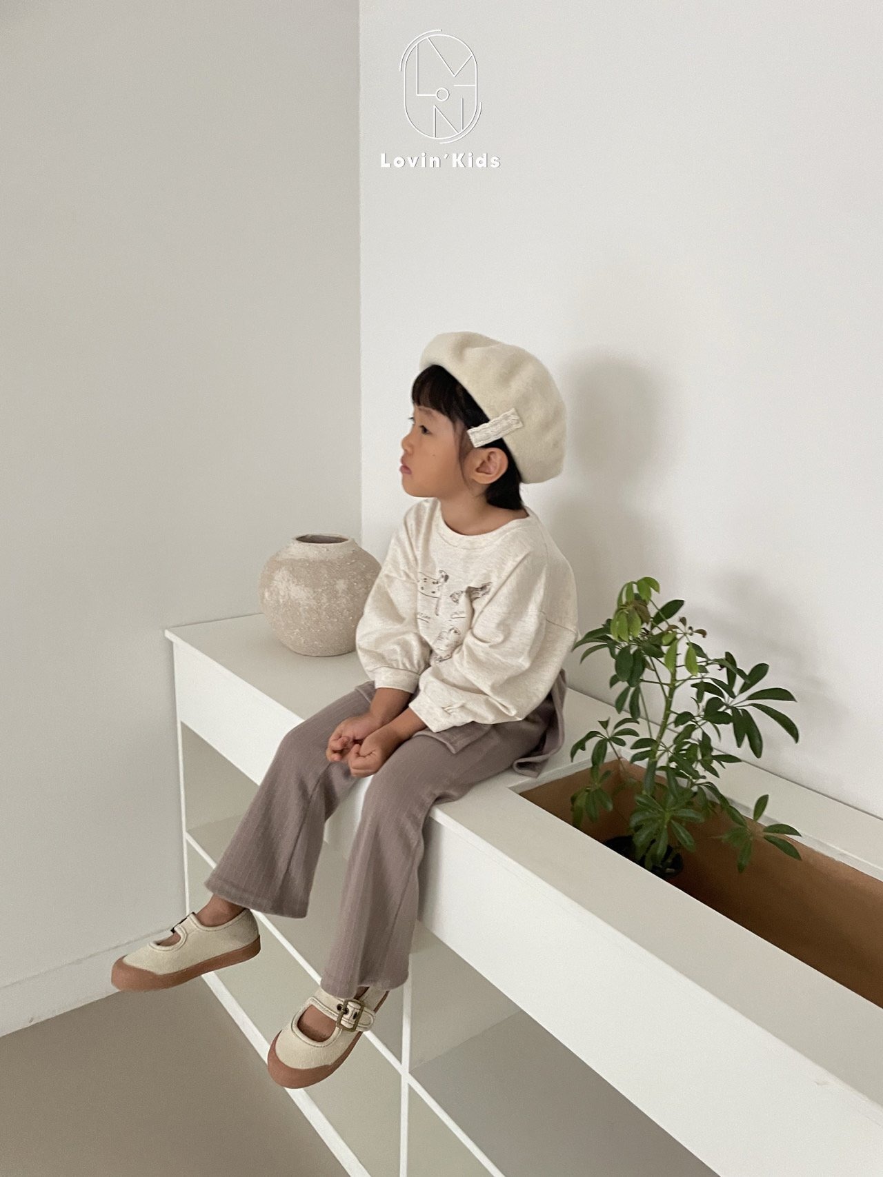 【Lovin'】パピーラブT オートミール 80〜130cm - 3