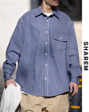 loose pinstripe shirt B0141