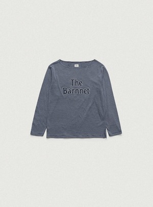 [The Barnnet] Talat Boat Neck Stripe T-Shirt_Navy 正規品 韓国ブランド 韓国通販 韓国代行 韓国ファッション ザ バーネット ザバーネット 日本 店舗