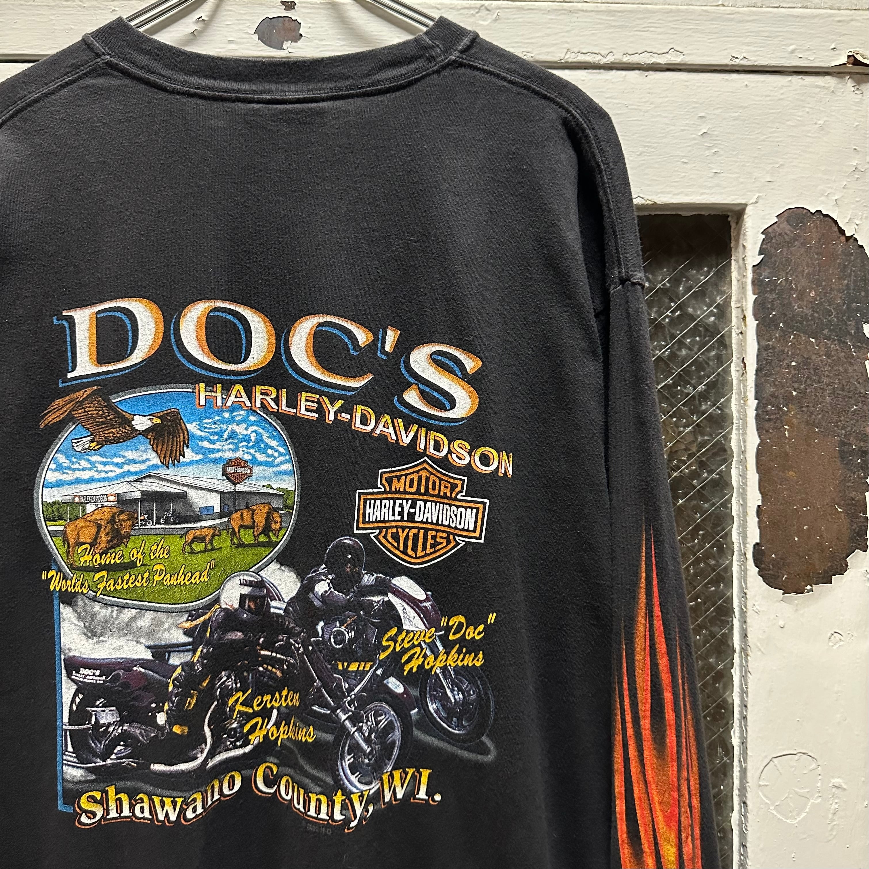 ﾌｧｲｱｰﾌﾚｲﾑ】00's Harley Davidson Long Sleeve Tee | 下北沢SPiKe＆SPiCe