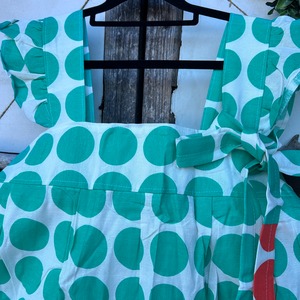 ドット柄カラフルサロペット