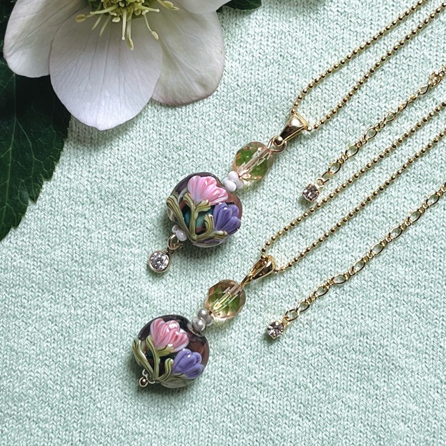 ヌーヴォーフリージアネックレスI