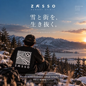 【再入荷・新色BLACK登場】ZASSO GRAPHIC TEE｜7.4oz ヘビーウェイトTシャツ