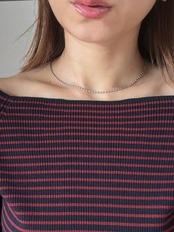 ミニビーズチェーンネックレス