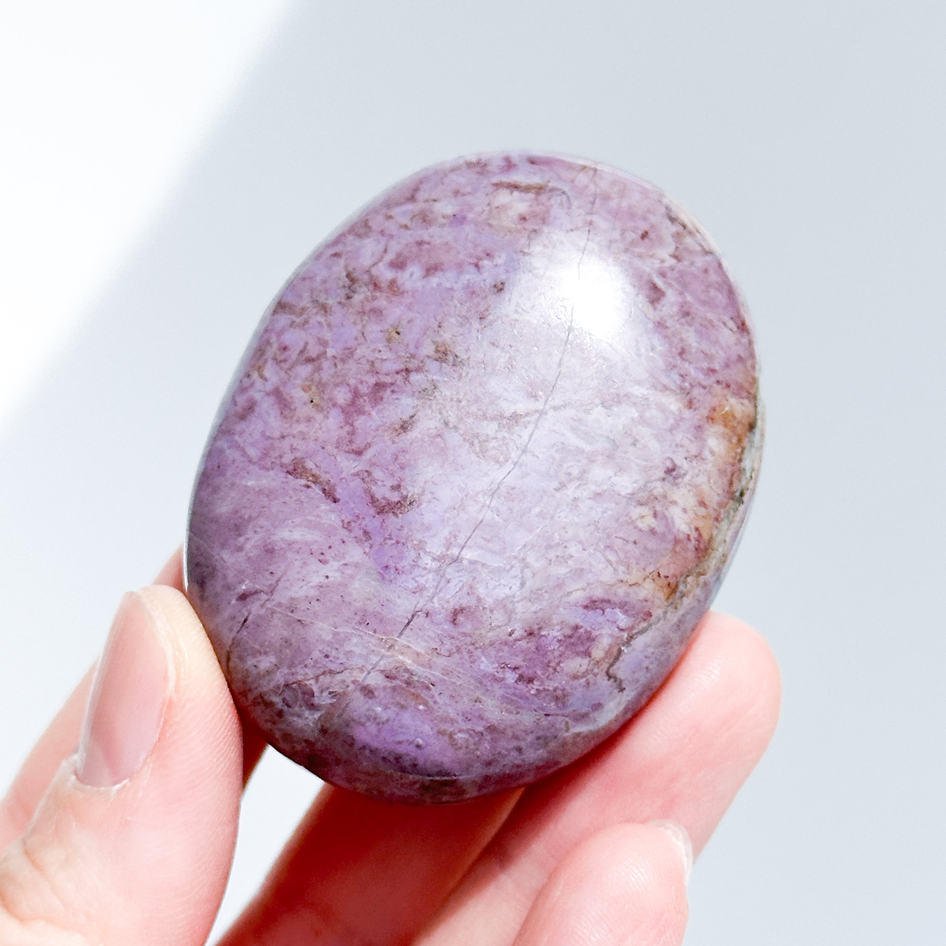 パープルジェイド パームストーン42◇Purpe Jade palm stone ◇天然石