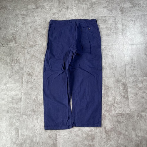 70s フランス軍 フレンチワーク コットン ブルー パンツ W34