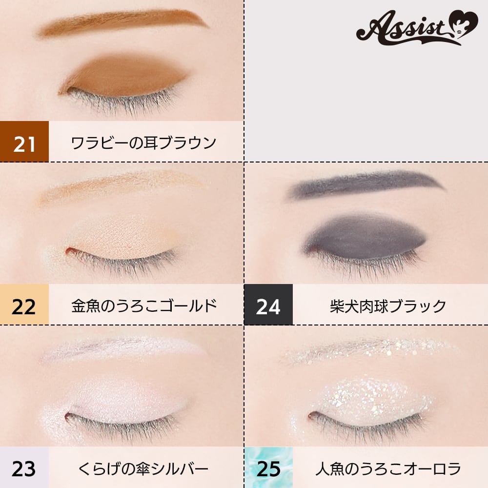 アシストウィッグ【25色メイクアップパレットAS】アシストオリジナル