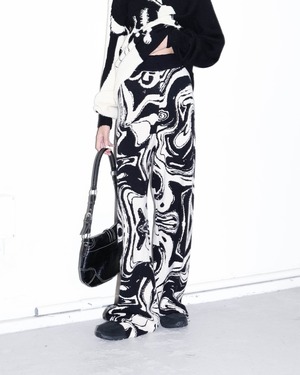 鈴木様専用ページ【2010s Euro vintage - marble knit pants】