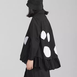 Dot Drawstring Hem Top / ドット ドローストリング ヘム トップス