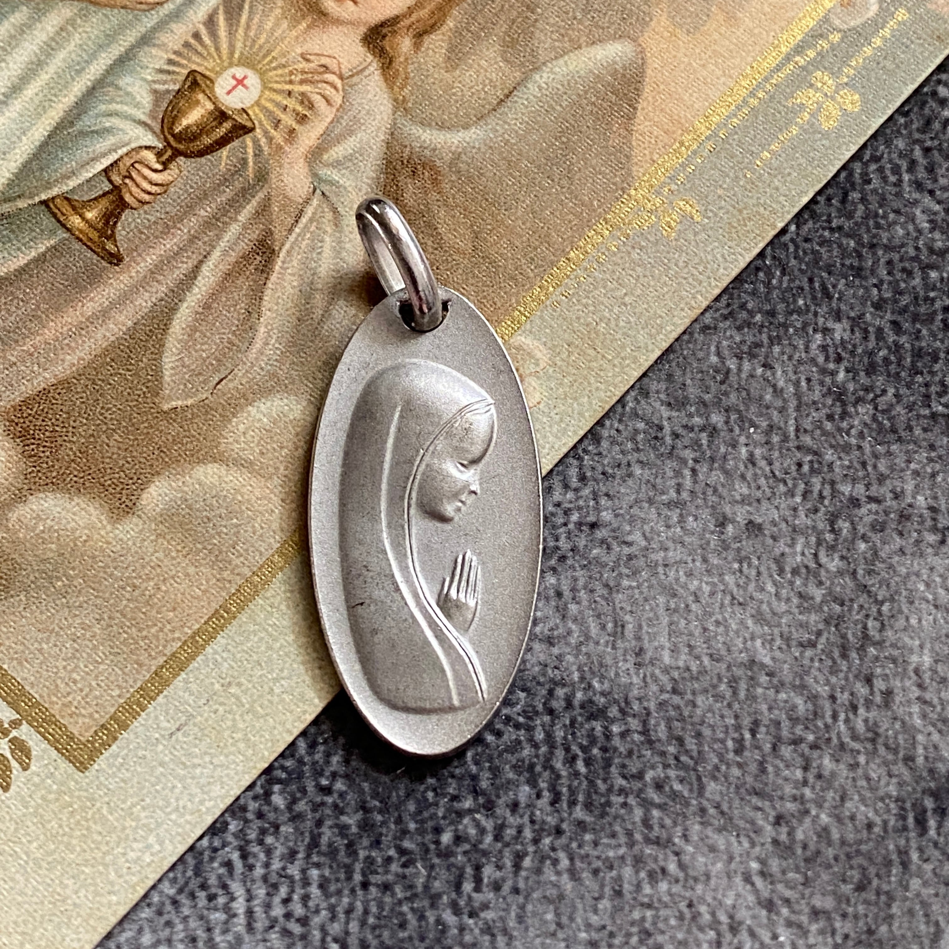 希少✴︎PY作両手を広げた聖母マリア | Antique medaille Mary