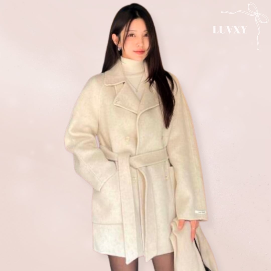 ヘップバーンムードのウールコート ♥LA216