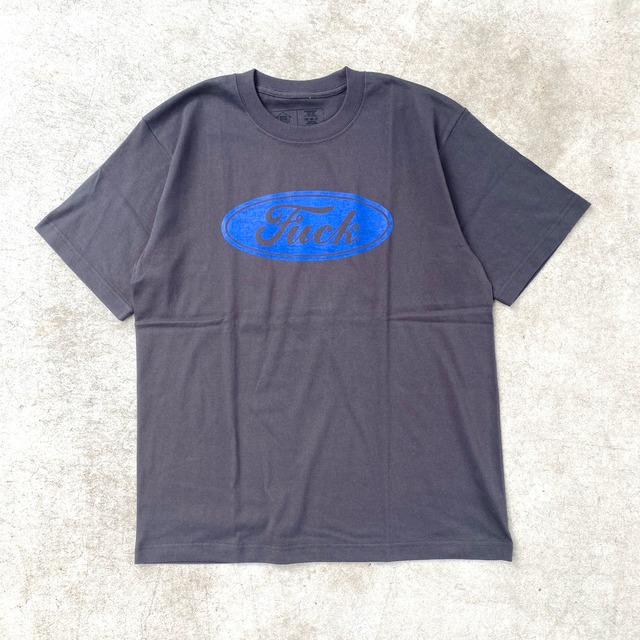 RIVERSIDE BASE 『BlueOval F**K』T-SHIRTS /  CHARCOAL