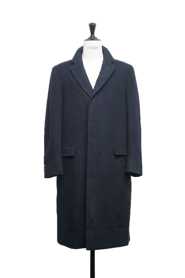 80's "Burberry's" Wool-Camelhair Chesterfield Coat Made in ENGLAND