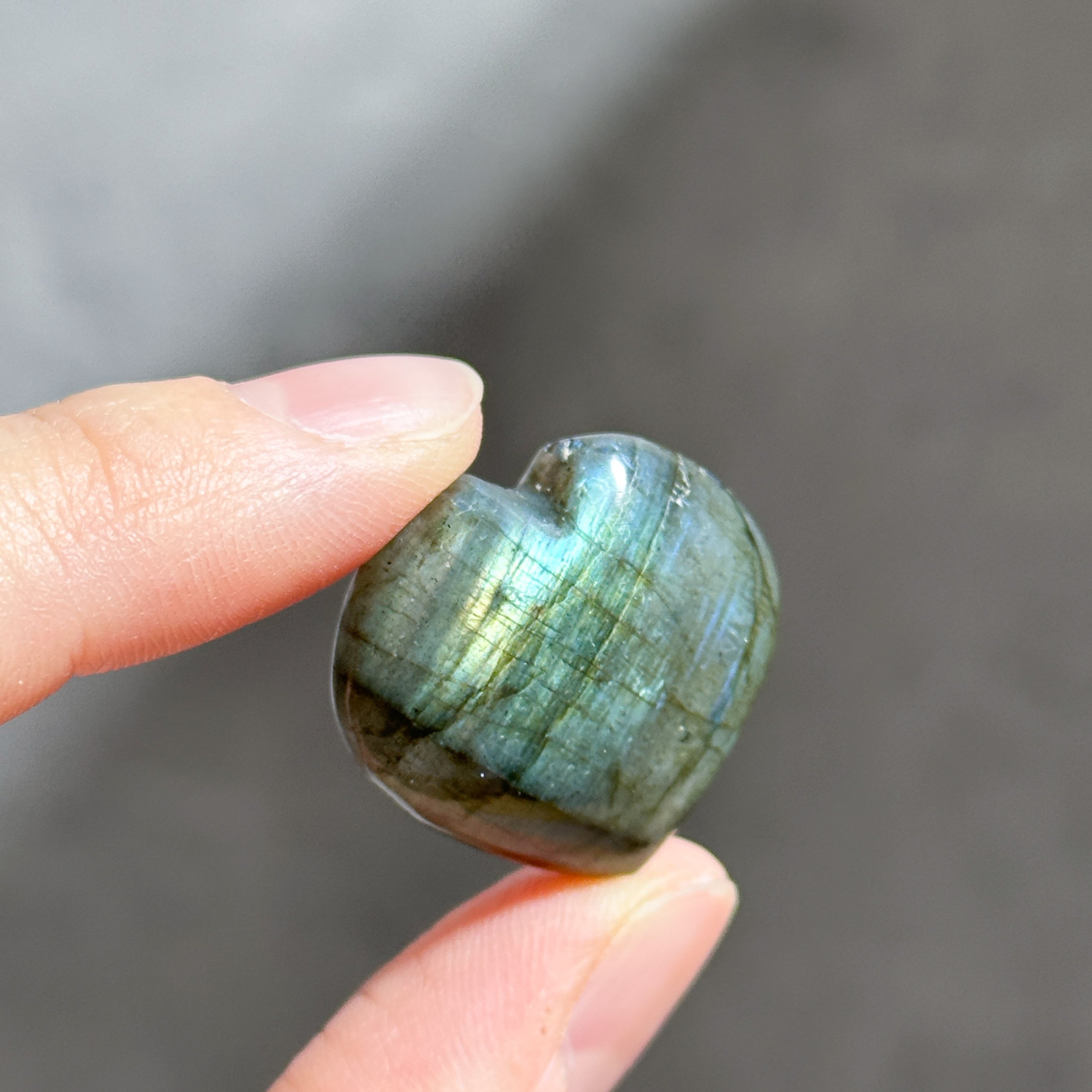 ラブラドライト ハート 91◇ Labradorite ◇天然石・鉱物