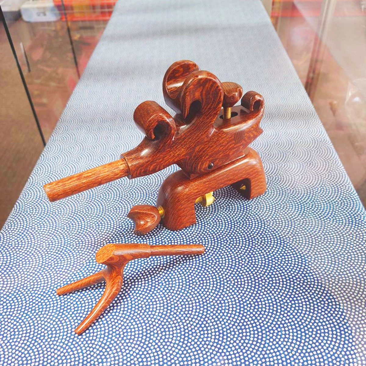 竹宗 大砲万力（小）スネークウッド | たての釣り具｜ヘラブナ釣り具 