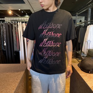 【WE11DONE】BLACK GRADIENT LOGO T-SHIRT