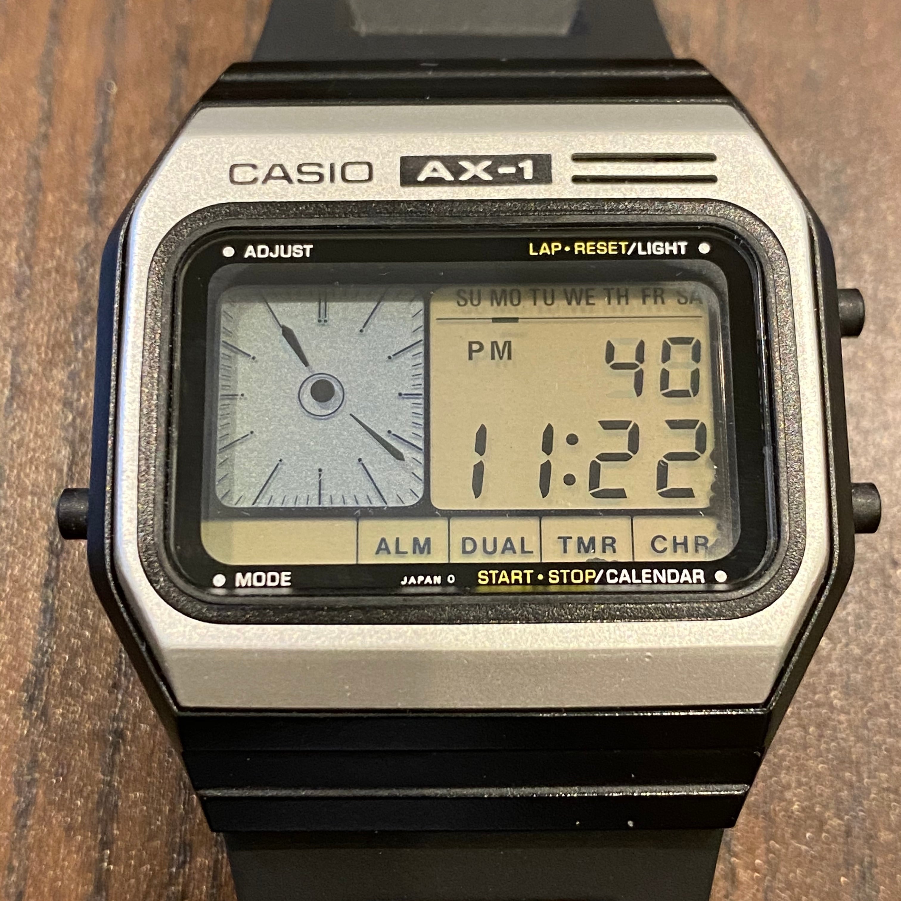 【新品未使用／稼働品】CASIO カシオ AX-1 ヴィンテージ 1980s 1980's CASIO AX-1 super multi function watch!! | kokopelli's