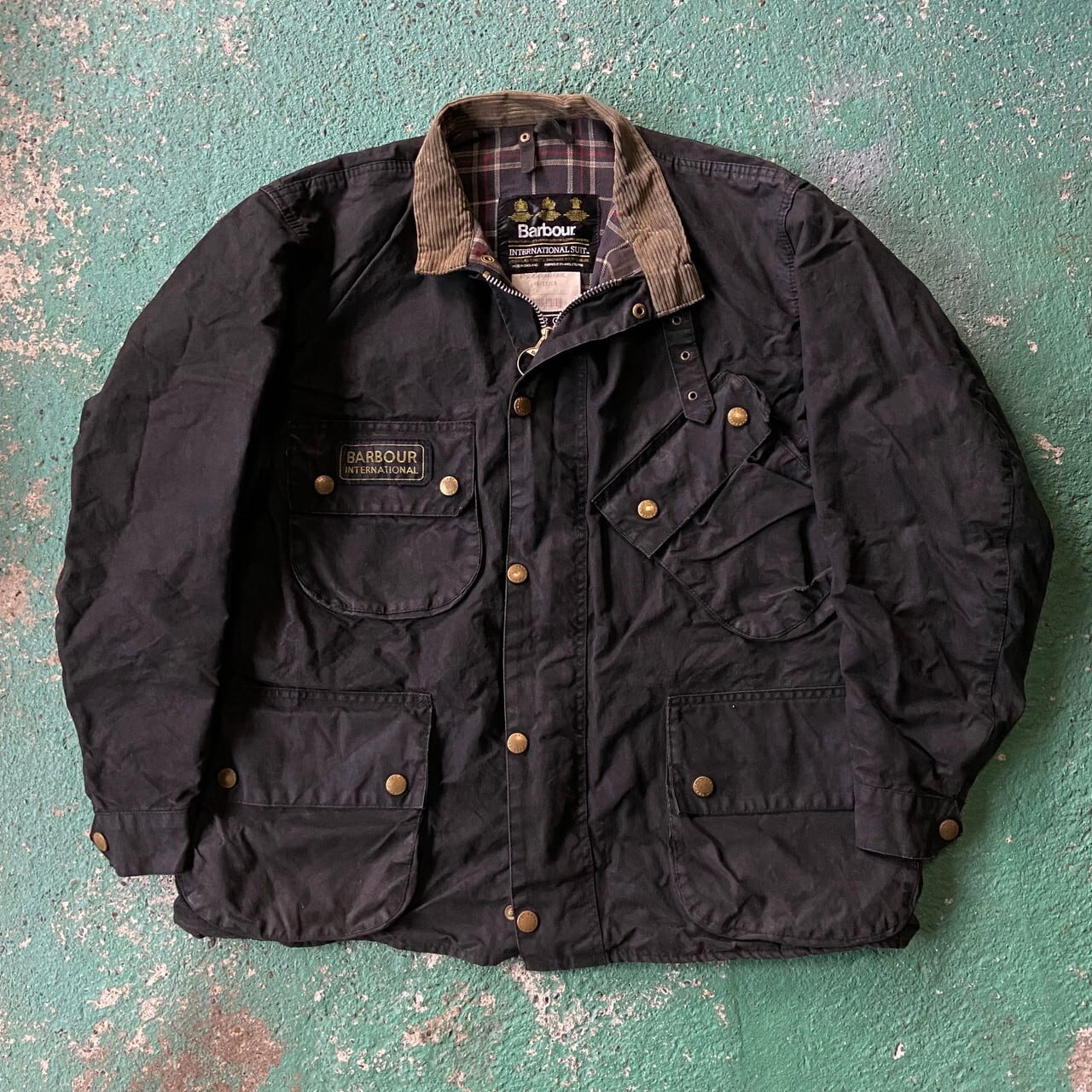 80〜90年代 ビンテージ 旧3ワラント Barbour バブアー INTERNATIONAL