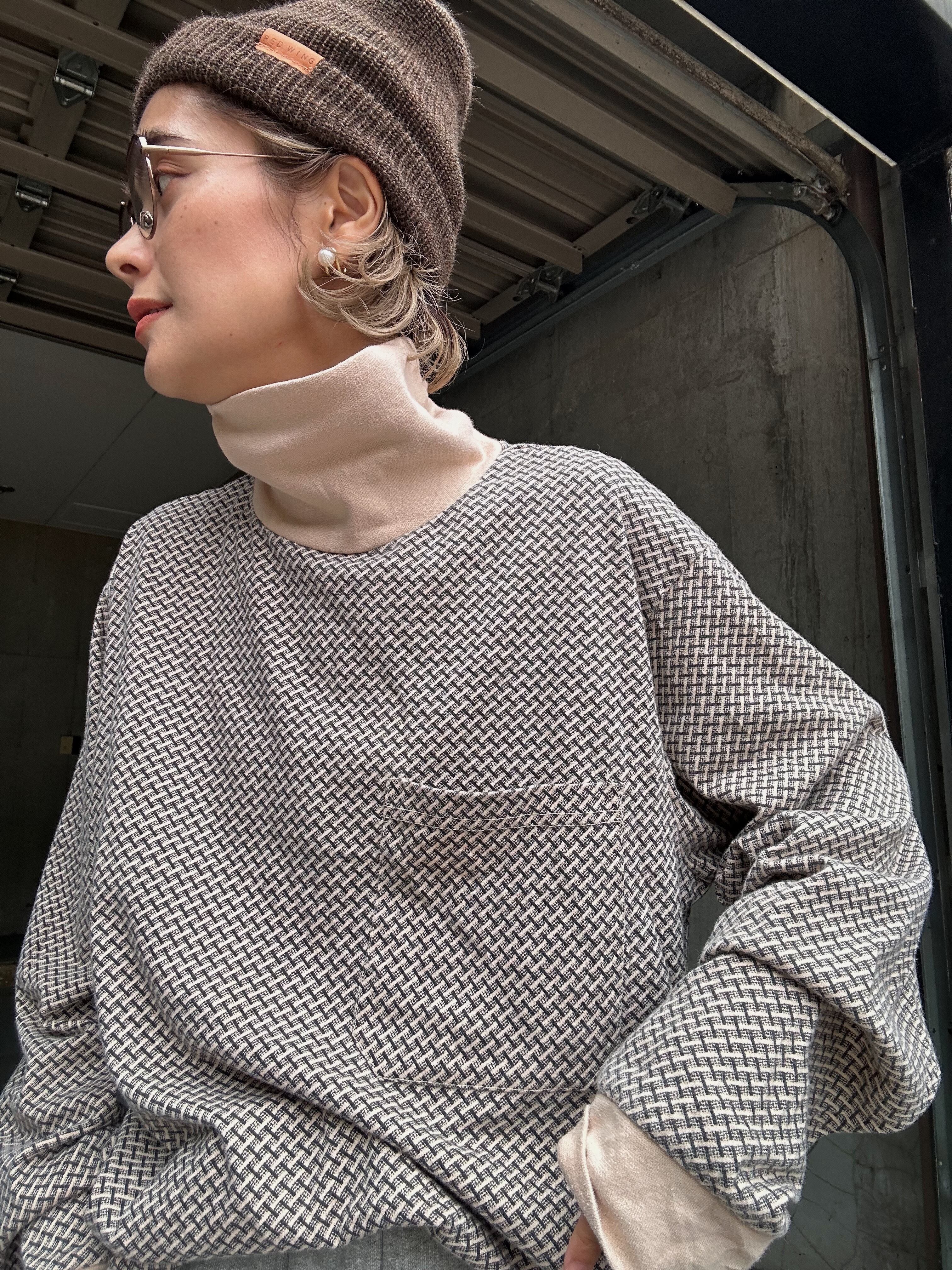 (CS1687)HABAND design pocket turtleneck long tee