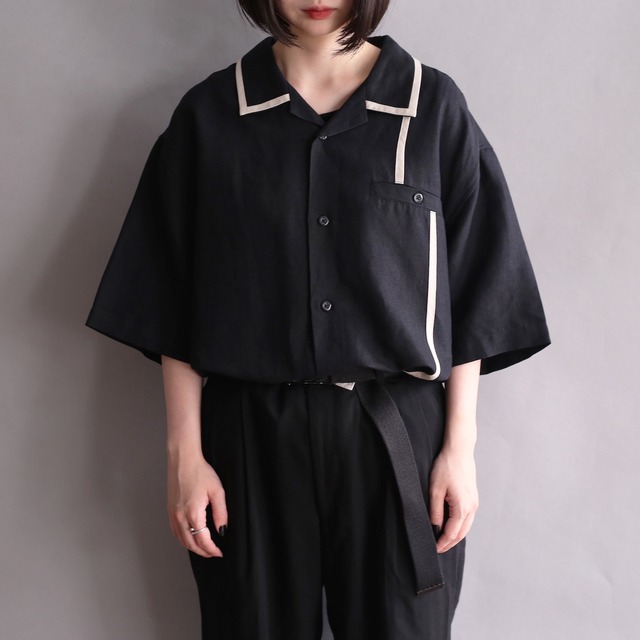 asymmetry line taping design l/s shirt
