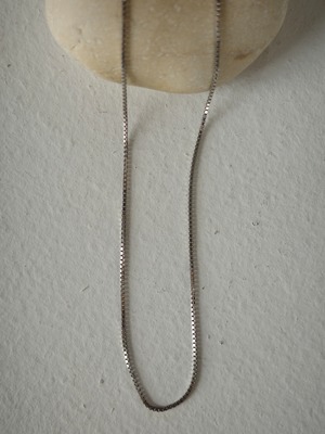 <vintage silver925>box chain necklace