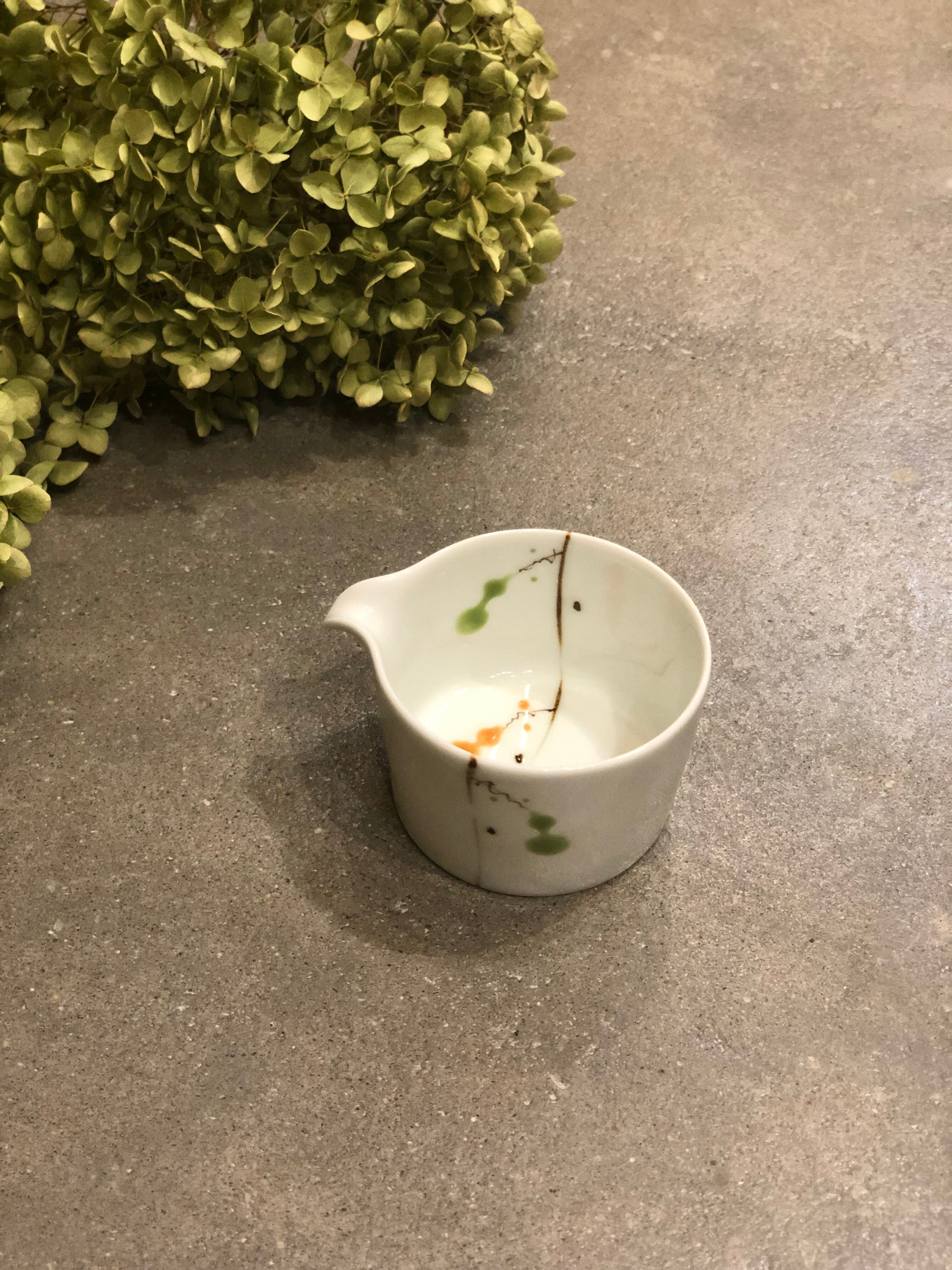 ドラム片口小付 ひさごつなぎ