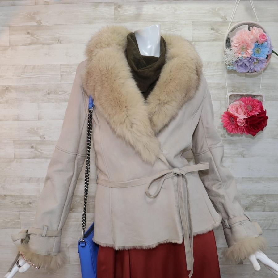 期間限定最終値下げ】 ムートンコート ベージュ ファー付き