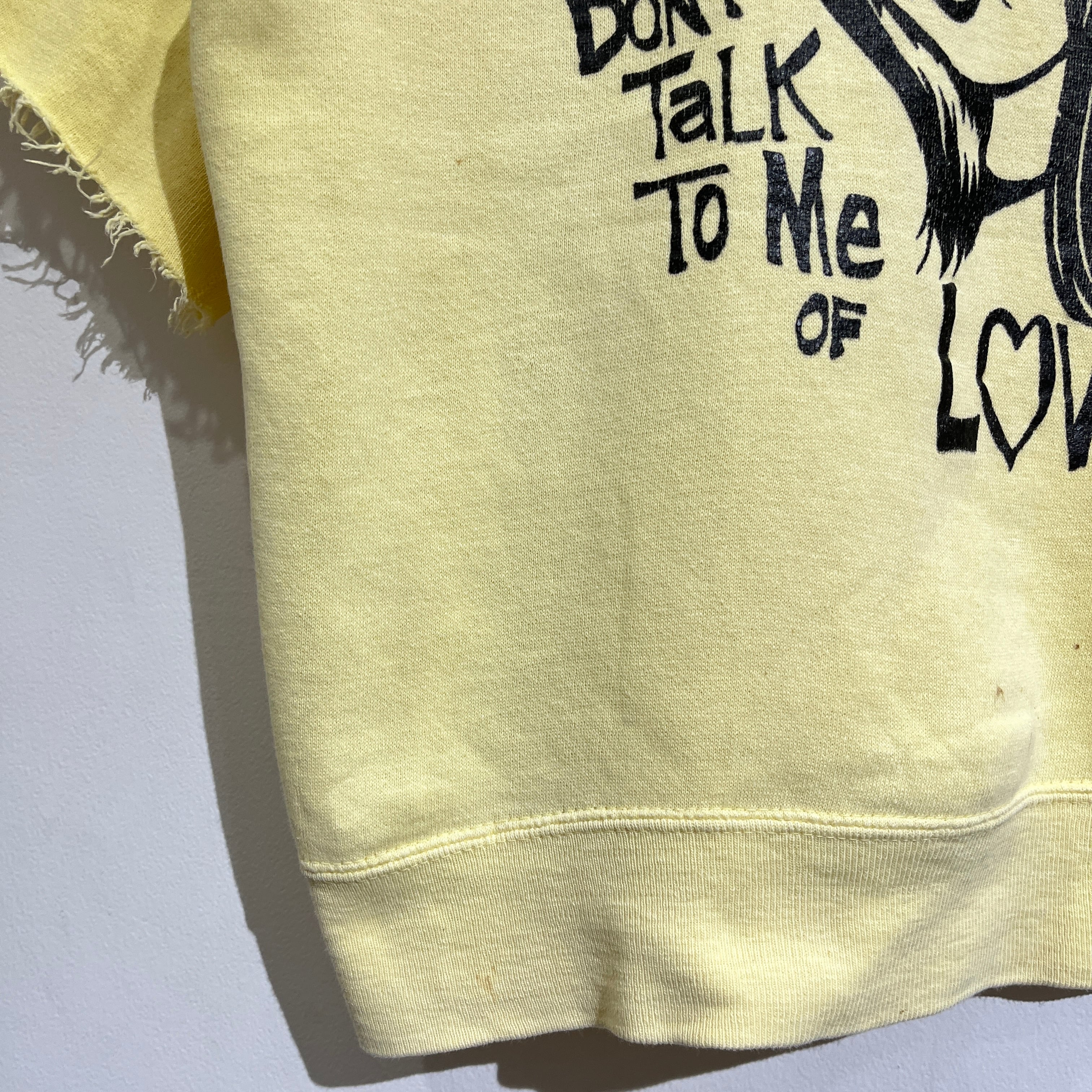 60s S/S Print Sweat 60年代 半袖スウェット イエロー ナイスプリント
