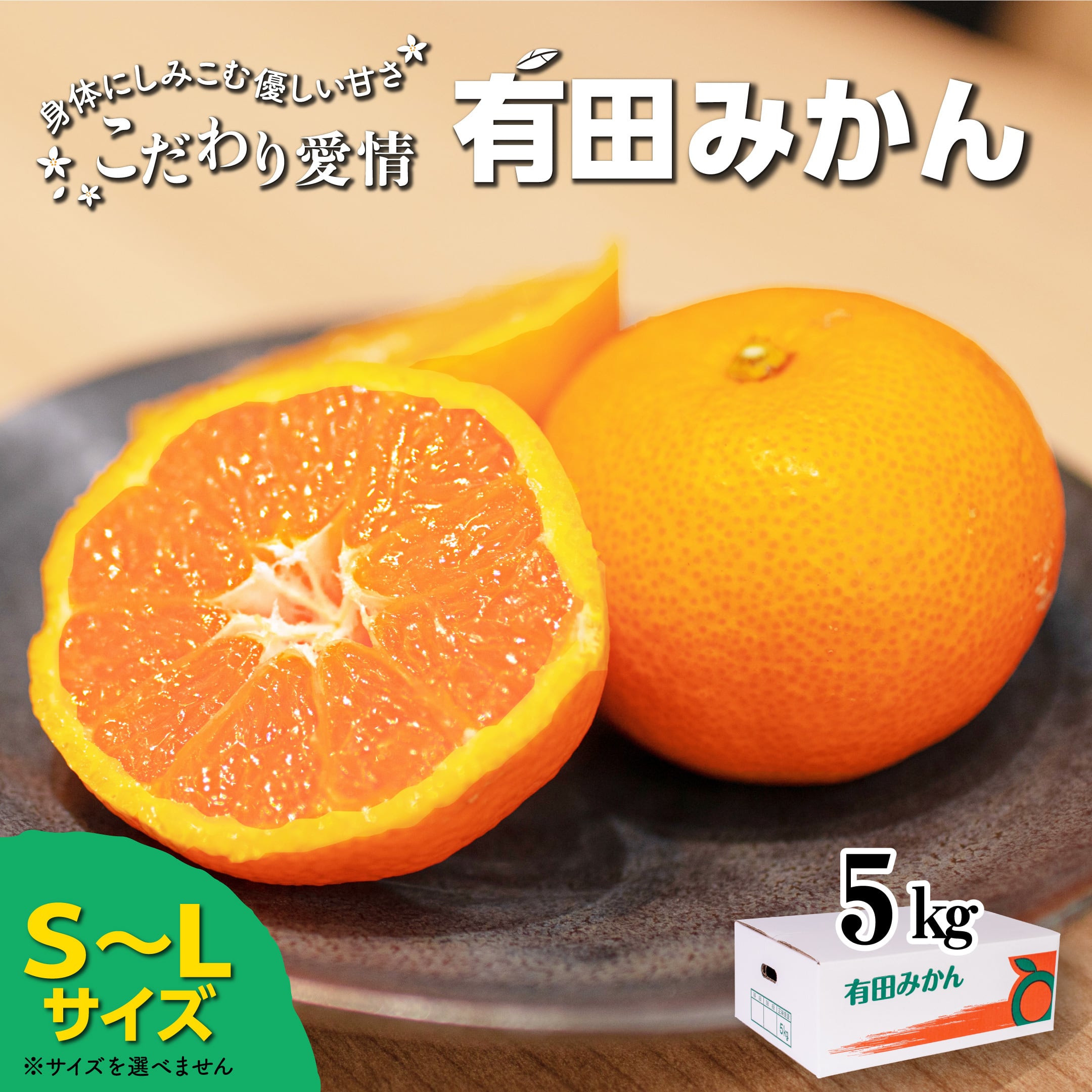 【数量限定】有田みかん S~Lサイズ 5kg 家庭用 中生 さけい農園のコク甘愛情みかん 温州みかん 海藻肥料使用 和歌山県から産地直送  1/6より発送 送料無料（北海道・沖縄県は除く） | 胡蝶蘭とみかんの専門店・産直ブランド-葵宝(きほう)