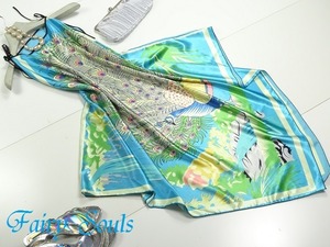 ★送料無料★フリ－☆エスニック変形スカ－フ生地ワンピ(OPN5748) 