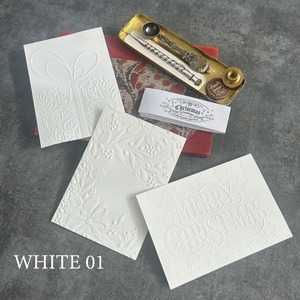 クリスマス　エンボスポストカー ド3枚セット