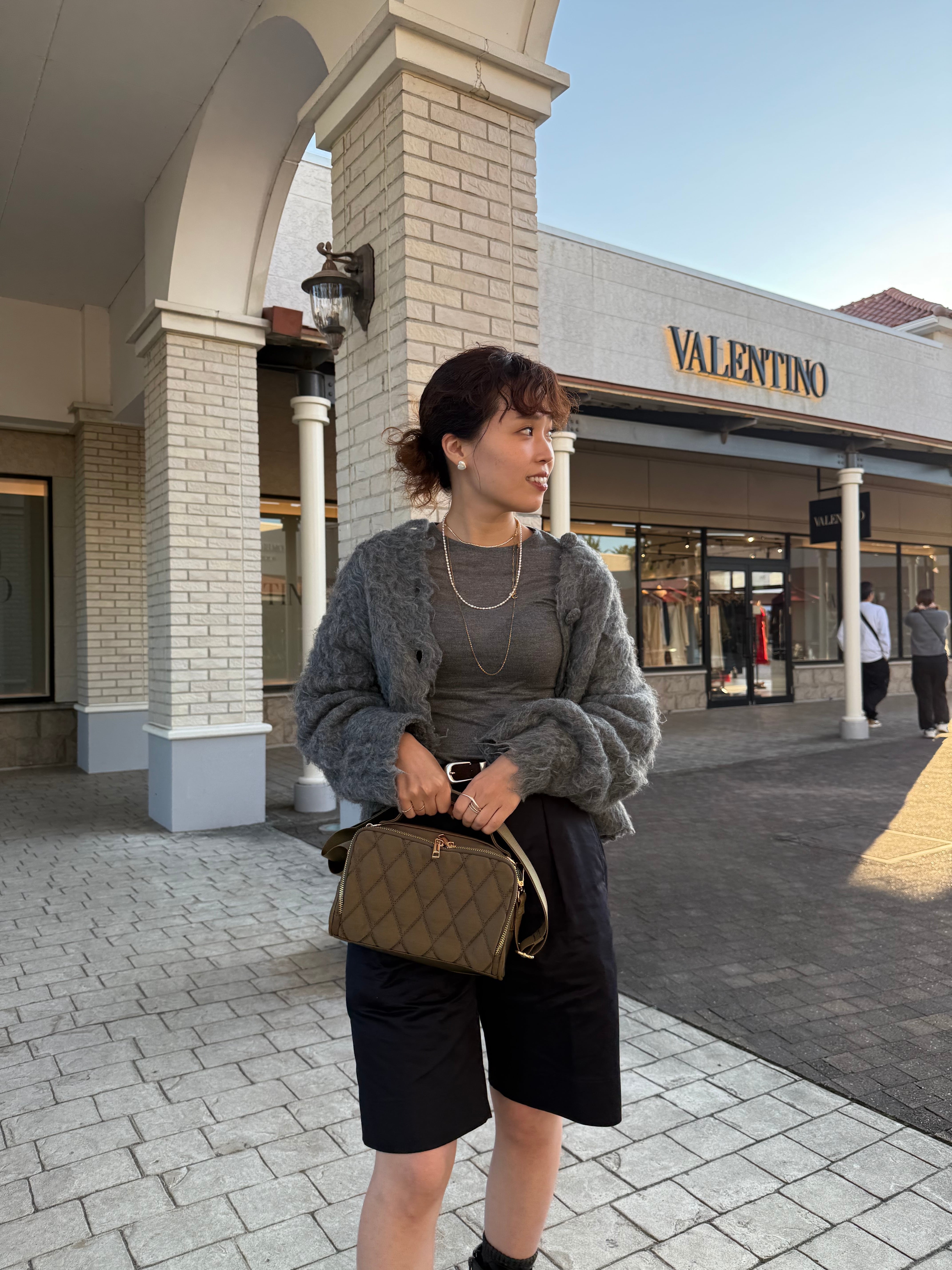 カメラバッグ カーキ | soleile