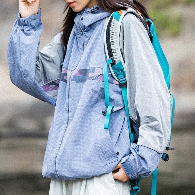 カモフラージュステッチフードジャケット　J0054