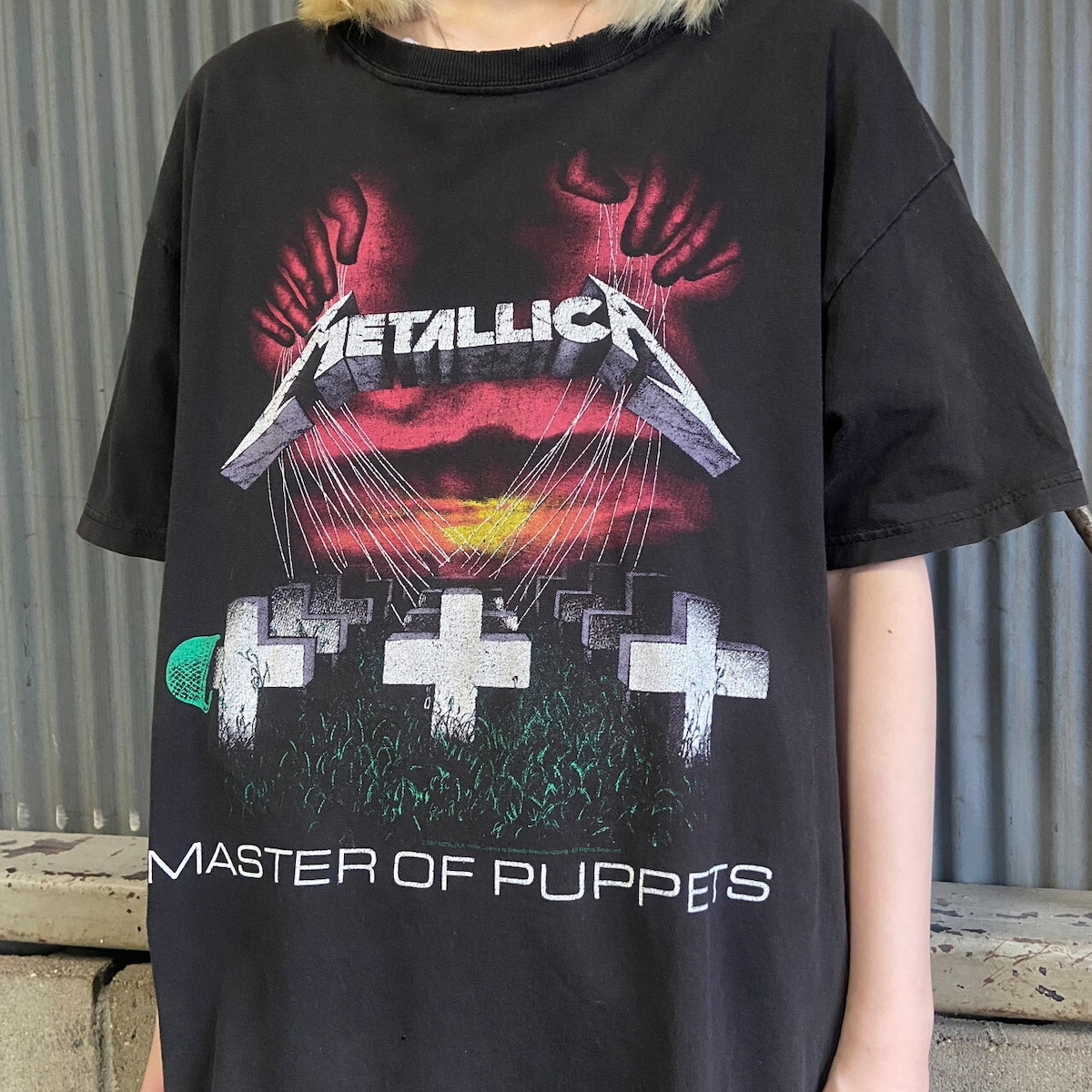 METALLICA メタリカ MASTER OF PUPPETS バンドTシャツ メンズL 古着 