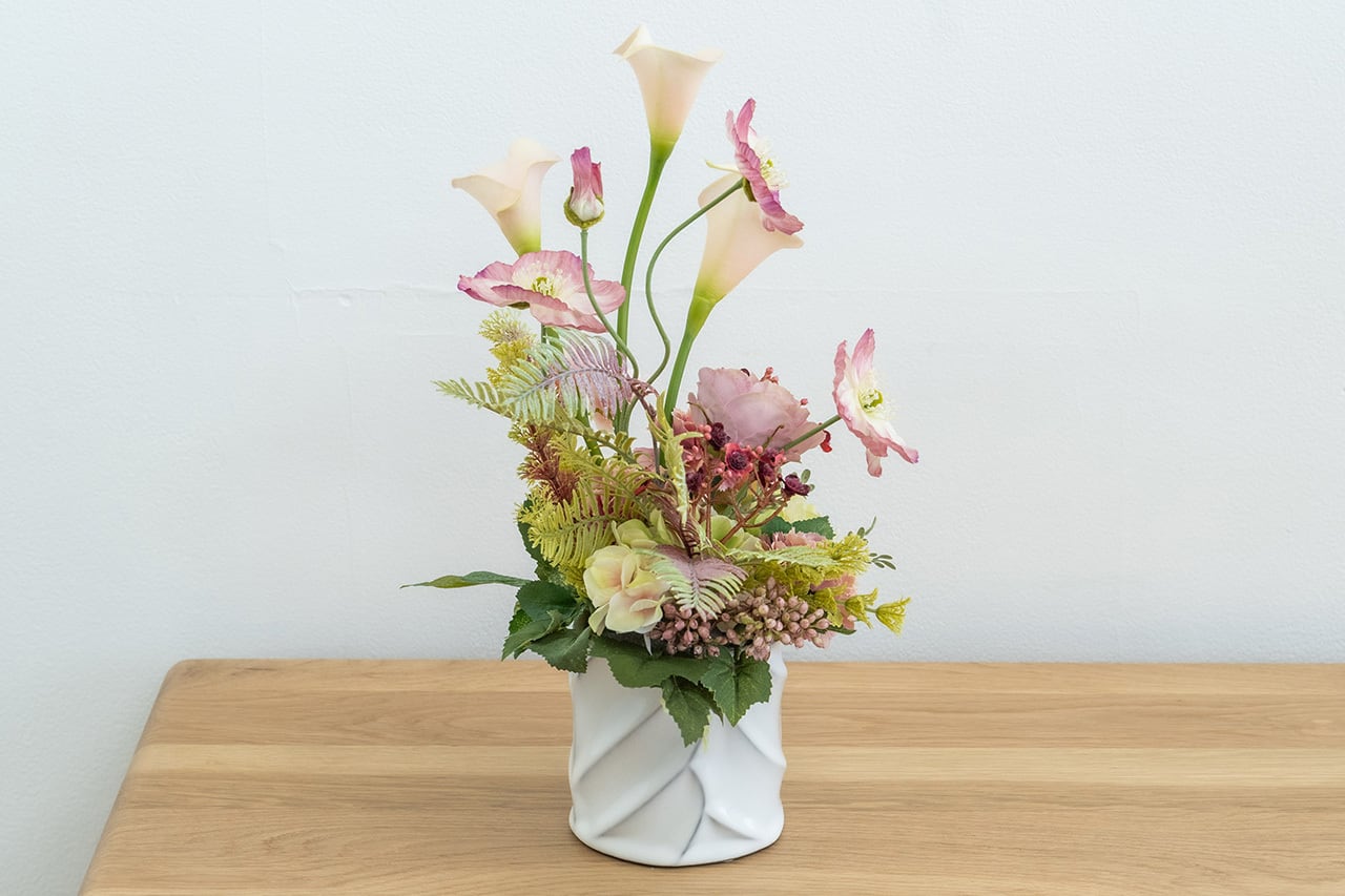 アーティフィシャルフラワー・アレンジメント（ピオニー／2色） by