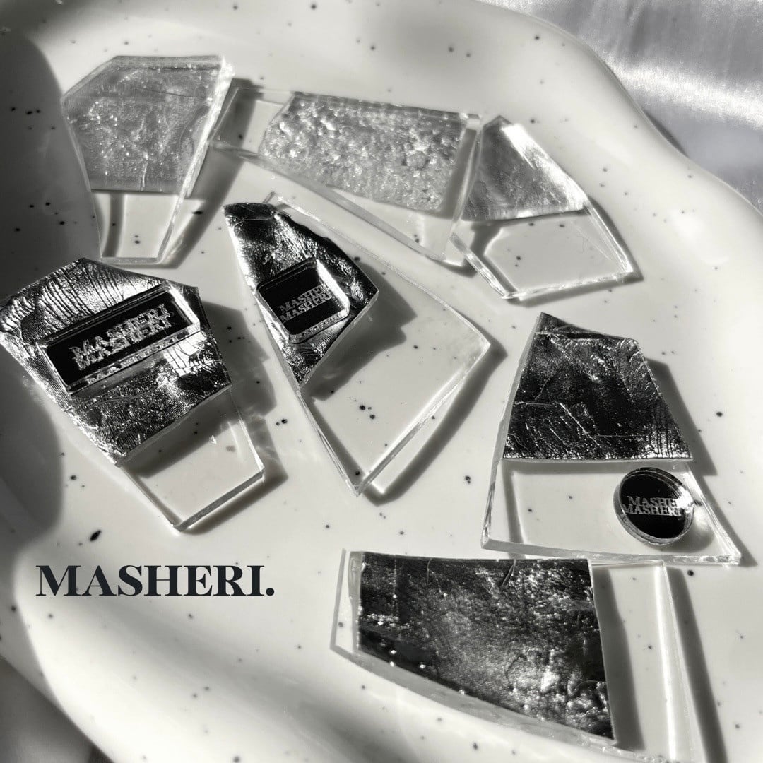 クリア×シルバー】1点物パーツ L008 | MASHERI partsshop